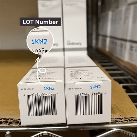 lot number cosmetics